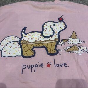 Puppy love Comfort Colors Women's Pink Short Sleeve Tee